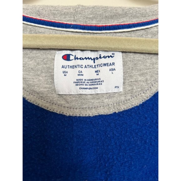 Champion Blue Zip Hoodie - Size Medium - Picture 7 of 7
